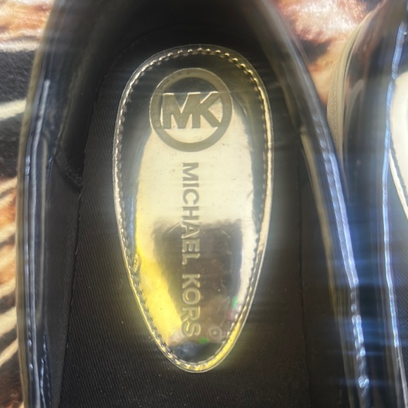 Michael Kors Black Patent Leather Slip-On Shoes - Picture 3 of 4